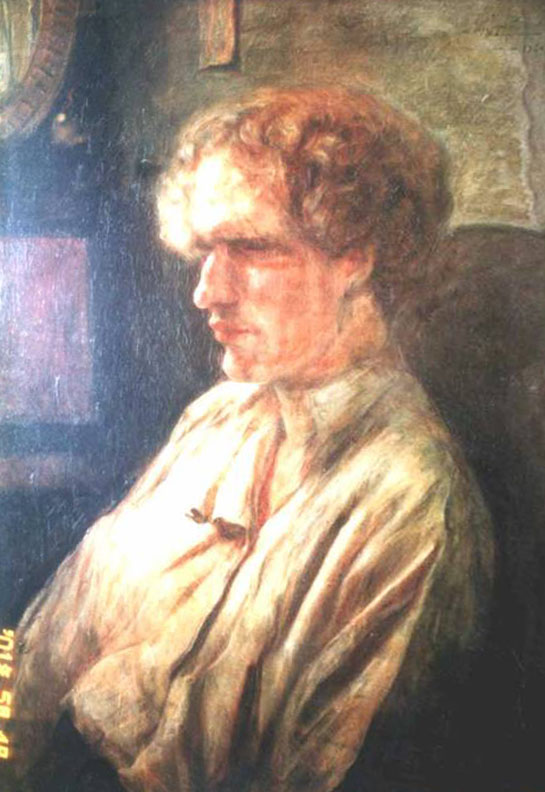 Портрет В.Я. Ерошенко художника Цурута Горо